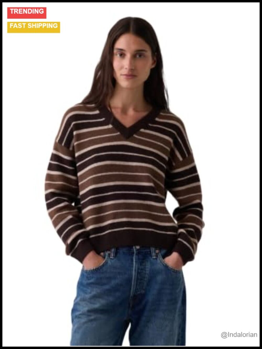 Cashsoft V-Neck Pullover Sweater Soft Knit Fall Layering